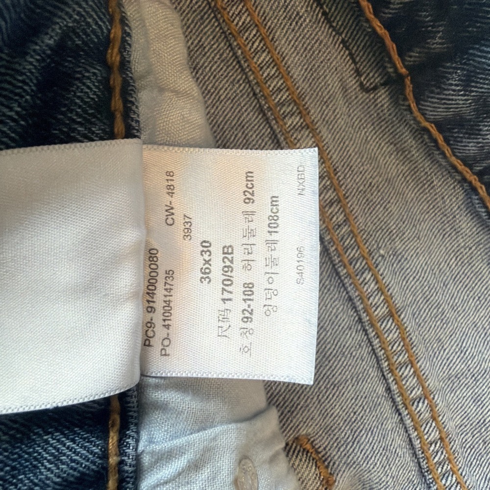 Pre-owned Levi's Strauss Signature Regular Fit Straight Jeans Men's 36x30 Denim - Picture 6 of 8